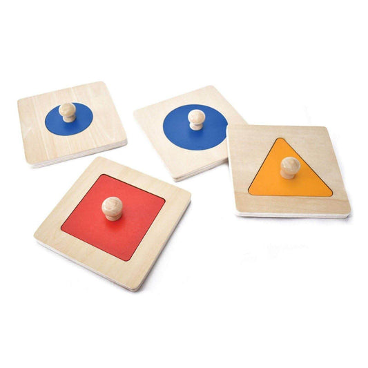Wooden Puzzle | Montessori Wooden Puzzle - Single Shape Puzzles