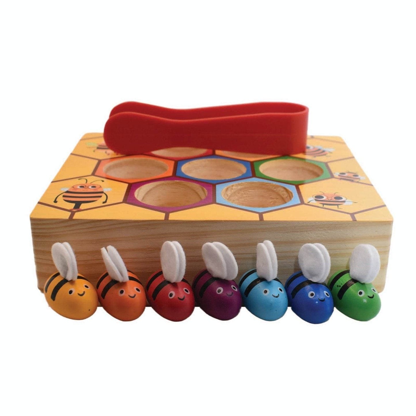 Wooden Beehive Colour Sorting Game