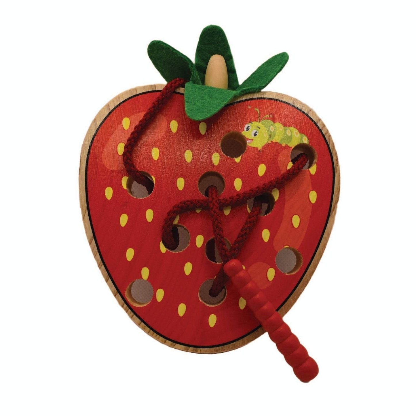 Wooden Strawberry Threading Toys