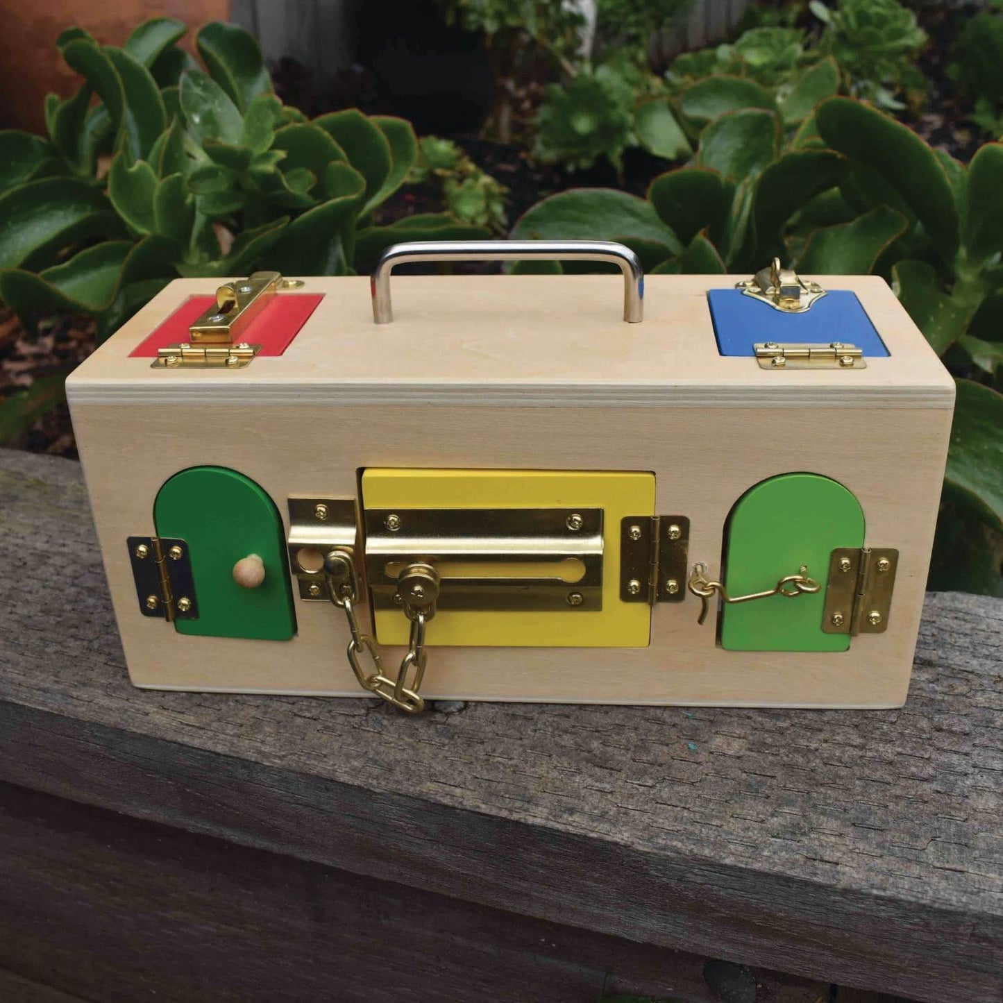 Montessori Wooden Lock  Box and Latch Box
